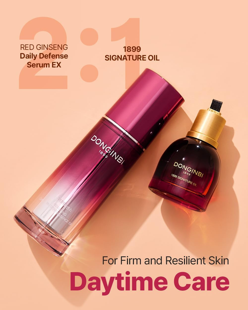 Red Ginseng Daily Defense Essence - Firming & Skin Barrier Repair Serum for Dry Skin, Korean Red Ginseng Essence, Korean Skin Care Gifts for Women, 1.01 Floz / 30Ml